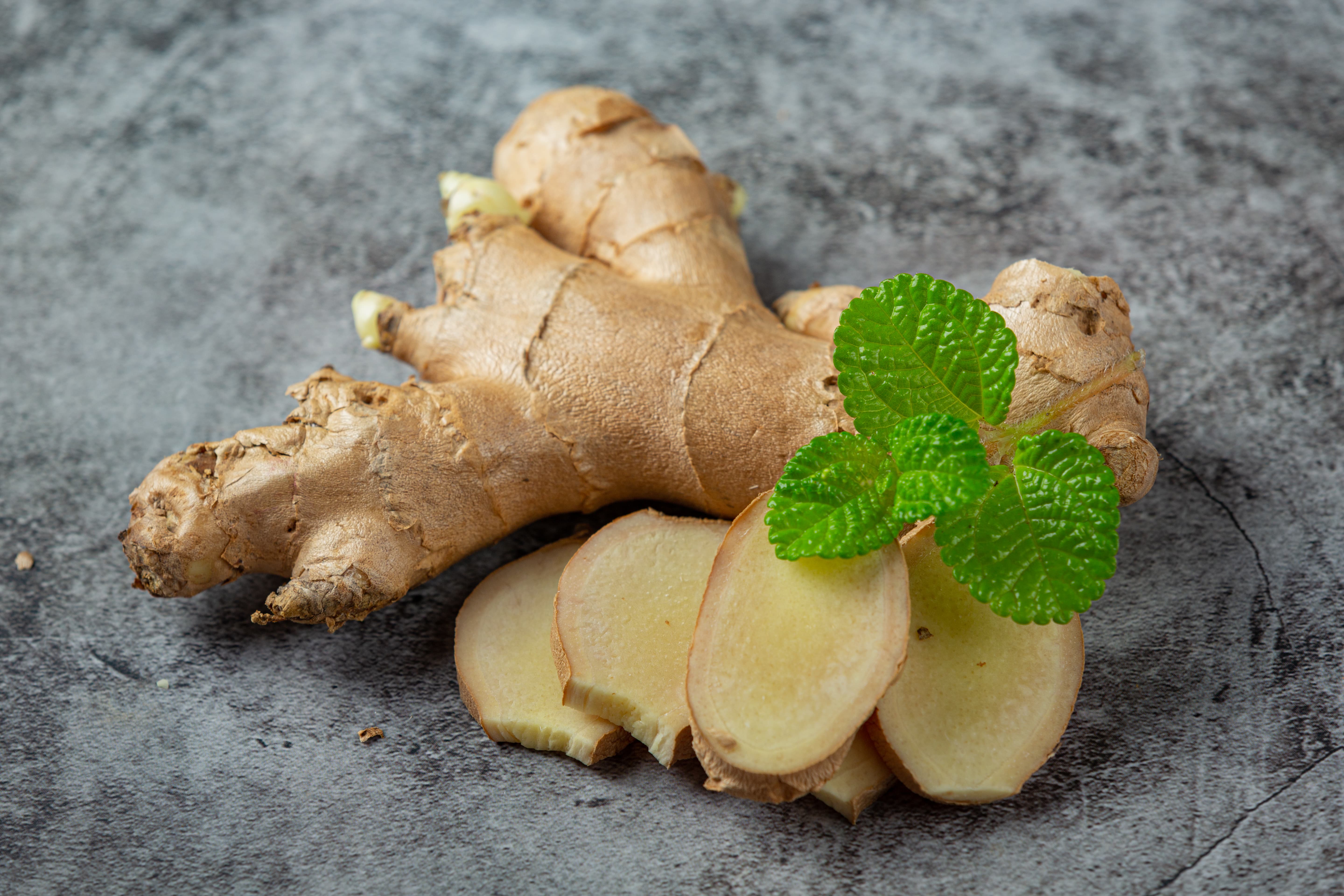Dried ginger root